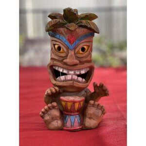 Outdoor Tiki Statue Decoration-Solar Power Light Tiki Garden Statues-Tiki Bar
